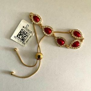 Bracelet with slide clasp